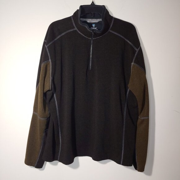 Kuhl Other - Kuhl Revel 1/4 Zip Kashmira Fleece Sweater Size XXL Brown
